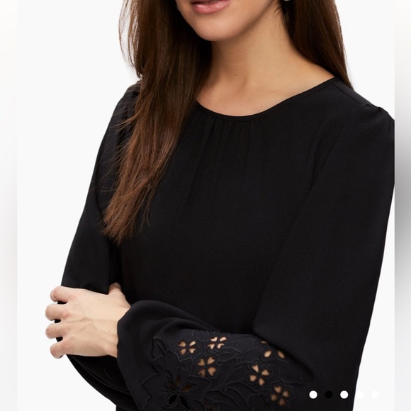Laura Tops - Laura Cutout Detail Blouse Black